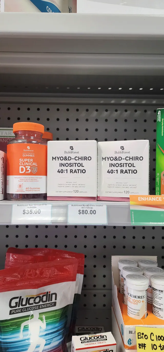 Eastwood Night & Day Pharmacy — BubbForest products on the pharmacy shelf; photographed packaging and prices may differ from current stock.